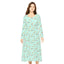 Mint Warbler Long Sleeve Dance Dress, Elegant Birder Dress, Bohemian Style Dress