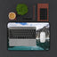 Serene Glacier Desk Mat - Nature-Inspired Workspace Decor