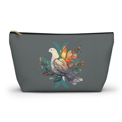 Peaceful Dove Accessory Pouch in Grey