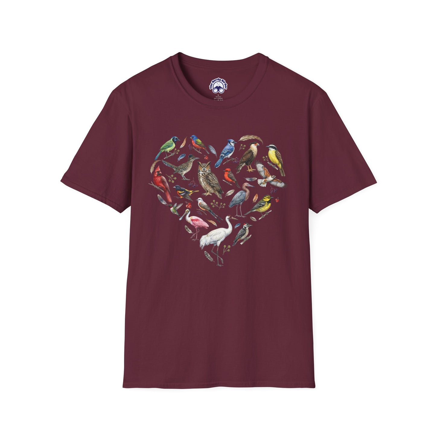 Heart of Texas Birds T-Shirt for Bird Lovers & Birdwatchers