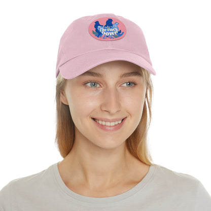 The Nerdy Birder - "Calm The Flock Down" Dad Hat, Leather Patch Cap, Perfect Gift for Dads, Nature Lovers, Casual Style Cap, Summer Accessories