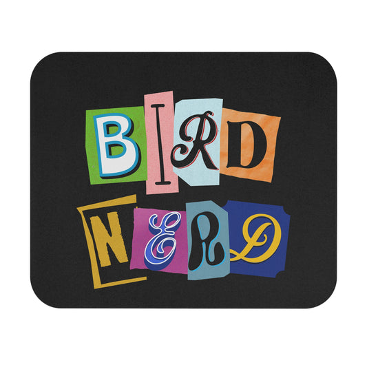 Colorful Bird Nerd Mouse Pad - Fun & Quirky Desk Accessory