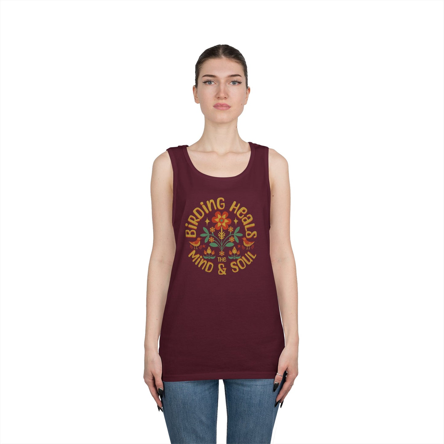 Birding Heals Tank Top, Gift for Bird Lovers