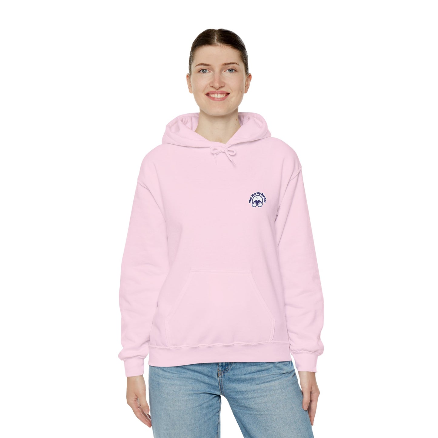 Hummingbird Rainbow Hoodie Back Design - Cozy Sweatshirt for Nature Lovers