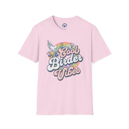 Cool Birder Vibes Unisex Softstyle T-Shirt | Perfect for Bird Lovers and Nature Enthusiasts