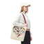 Heart of Birds Tote Bag - Natural color - Heart Design for Nature Enthusiasts