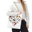 Bird Lovers Tote Bag - Colorful Heart Design for Nature Enthusiasts