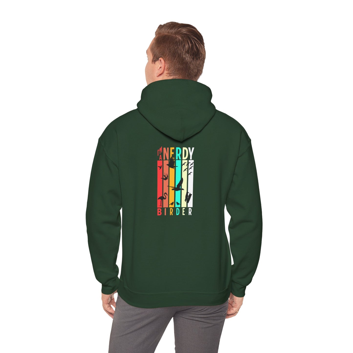 The Nerdy Birder - "I'm A Nerdy Birder" Back Design Unisex Hoodie - Cozy Sweatshirt for Nature Lovers