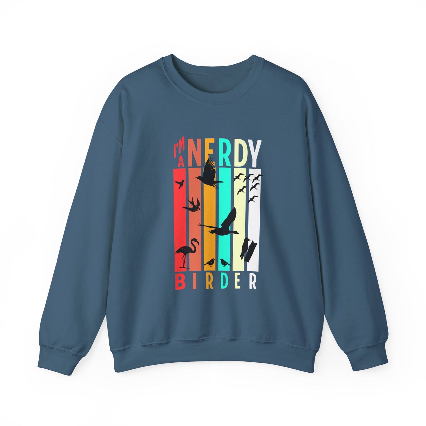 I'm A Nerdy Birder Unisex Heavy Blend Crewneck