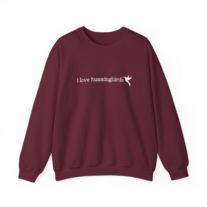 I Love Hummingbirds - Unisex Heavy Blend™ Crewneck Sweatshirt