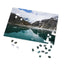 Tranquil Glacier Scene Jigsaw Puzzle with Tin - Perfect for Family Game Nights and Gifts