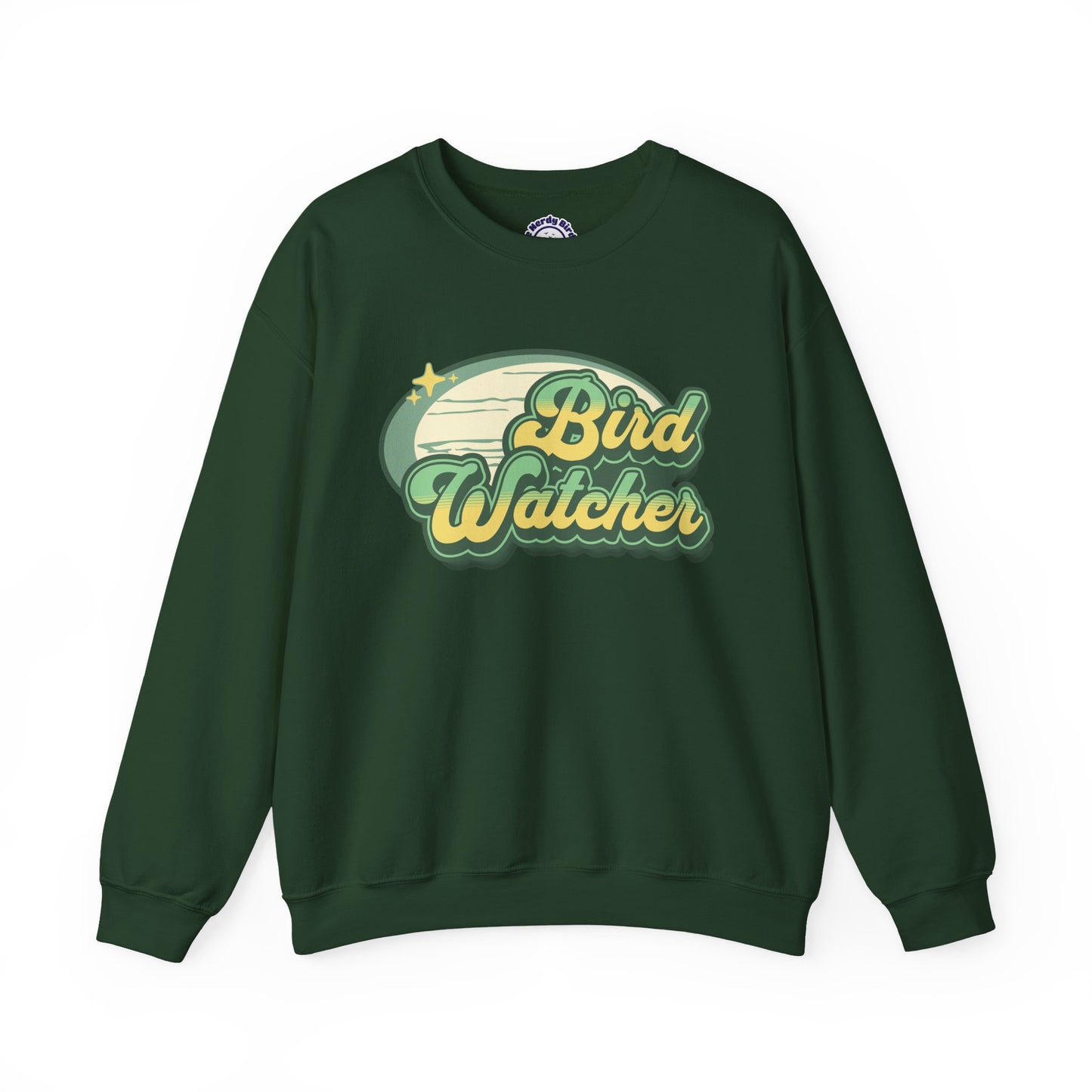 Bird Watcher Graphic Unisex Crewneck Sweatshirt