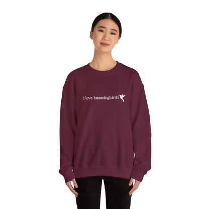 I Love Hummingbirds - Unisex Heavy Blend™ Crewneck Sweatshirt