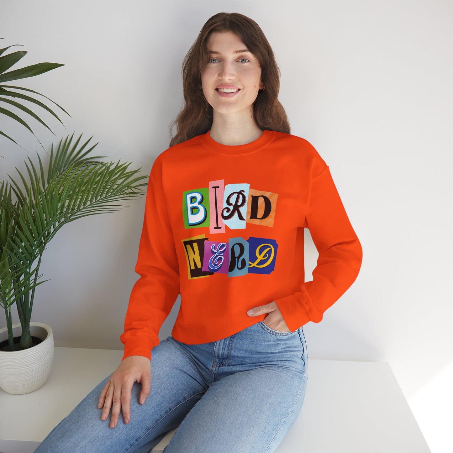 Bird Nerd Crewneck Sweatshirt - Fun Casual Wear for Bird Lovers