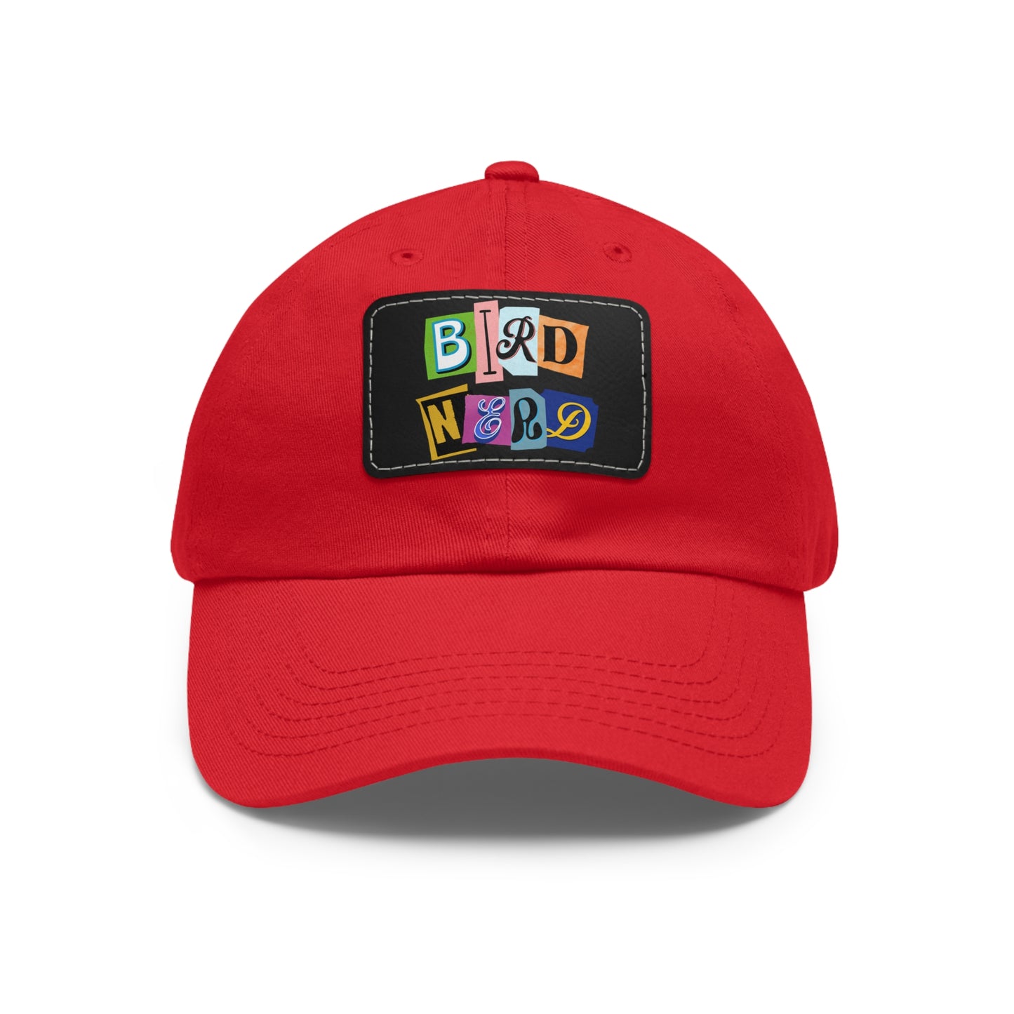 The Nerdy Birder - Bird Nerd Dad Hat with Leather Patch, Casual Cap for Bird Lovers, Unique Gift for Birdwatching, Outdoor Adventure Hat, Unisex