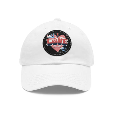The Nerdy Birder - "I Love BIrding" Dad Hat, Leather Patch Cap, Perfect Gift for Dads, Nature Lovers, Casual Style Cap, Summer Accessories