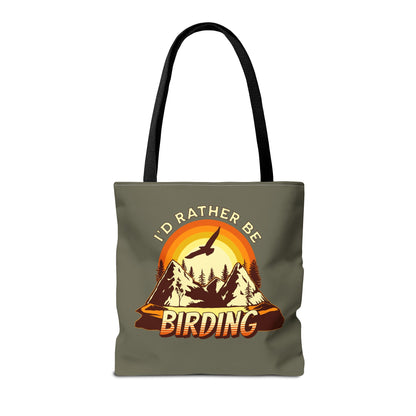 I'd Rather Be Birding Tote Bag - Eco-Friendly Carry All for Nature Lovers