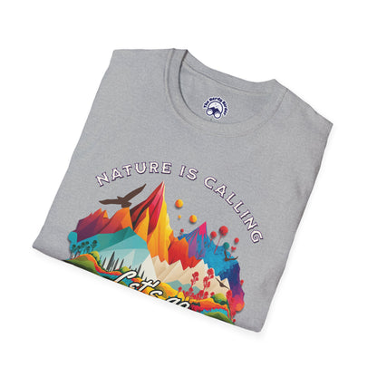 Nature Is Calling Birding Unisex Softstyle T-Shirt