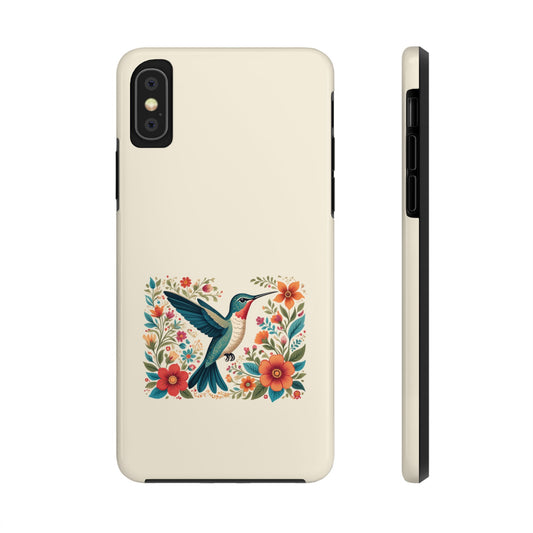 Hummingbird in Bloom Tough Phone Cases