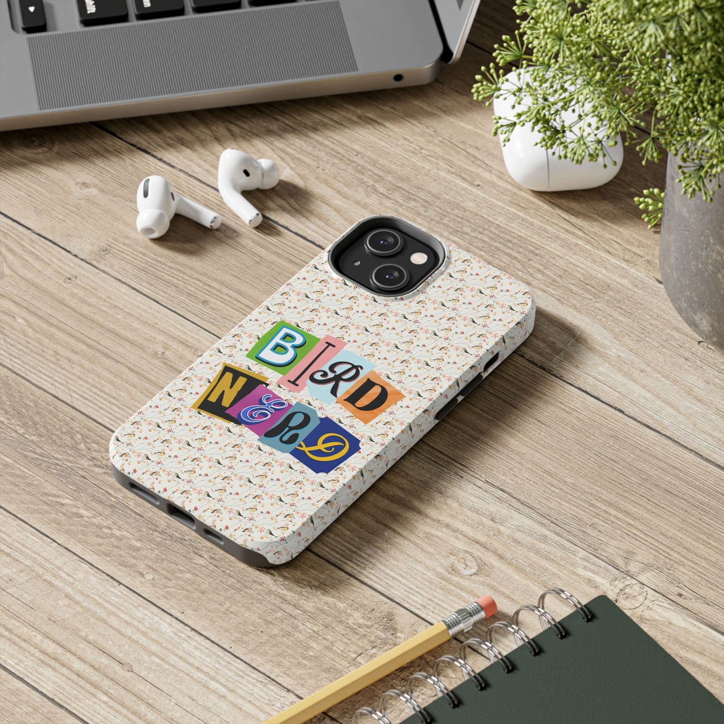 Bird Nerd Tough Phone Case - Fun & Colorful Design for Bird Lovers