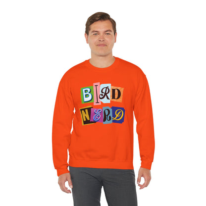 Bird Nerd Crewneck Sweatshirt - Fun Casual Wear for Bird Lovers