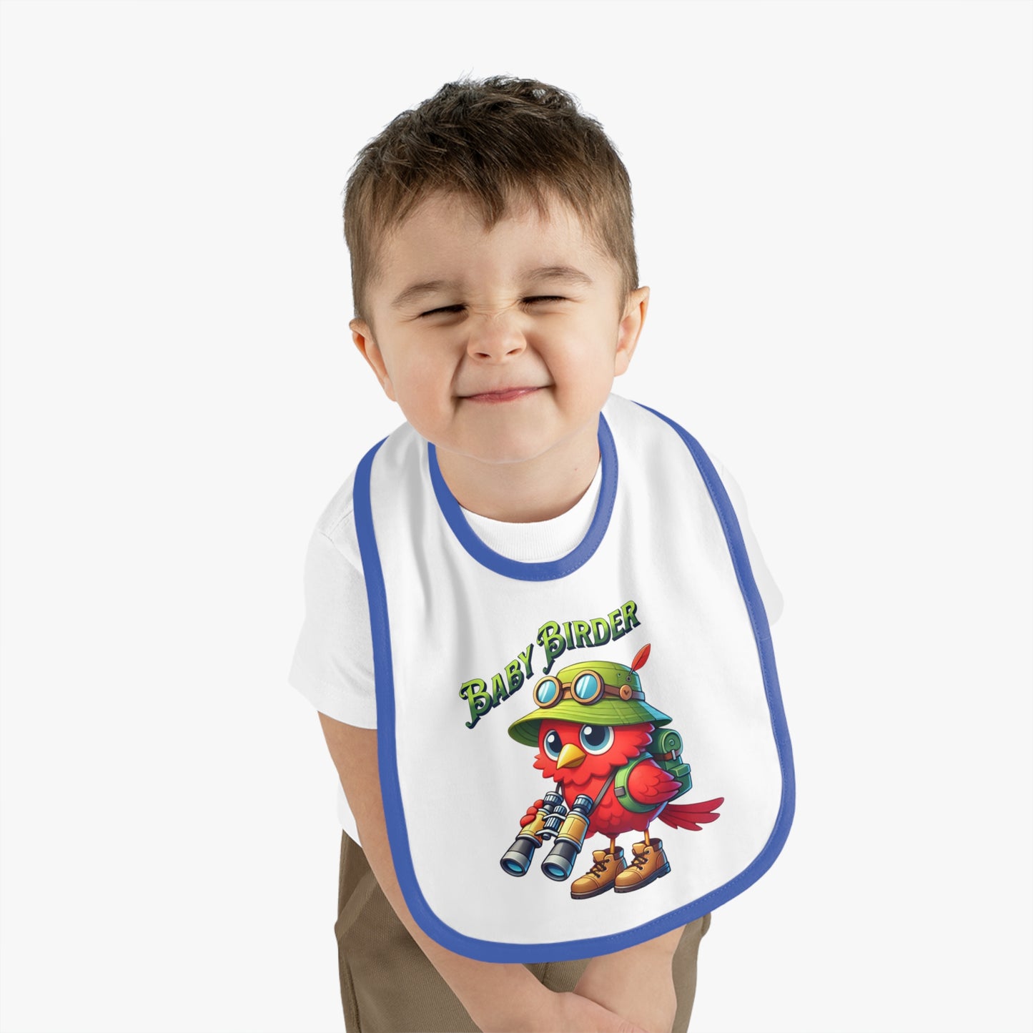 The Nerdy Birder - Baby Birder Bib, Cute Baby Bib, Fun Feeding Accessory, Perfect for New Parents, Ideal Gift for Baby Showers