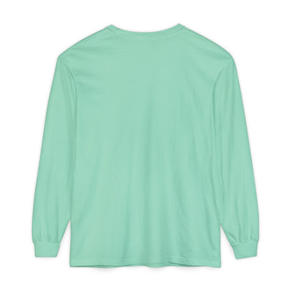 The Nerdy Birder Bird Heart Unisex Garment-dyed Long Sleeve T-Shirt