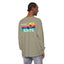 Easily Distracted by Birds Sunset on Back Long Sleeve Tee