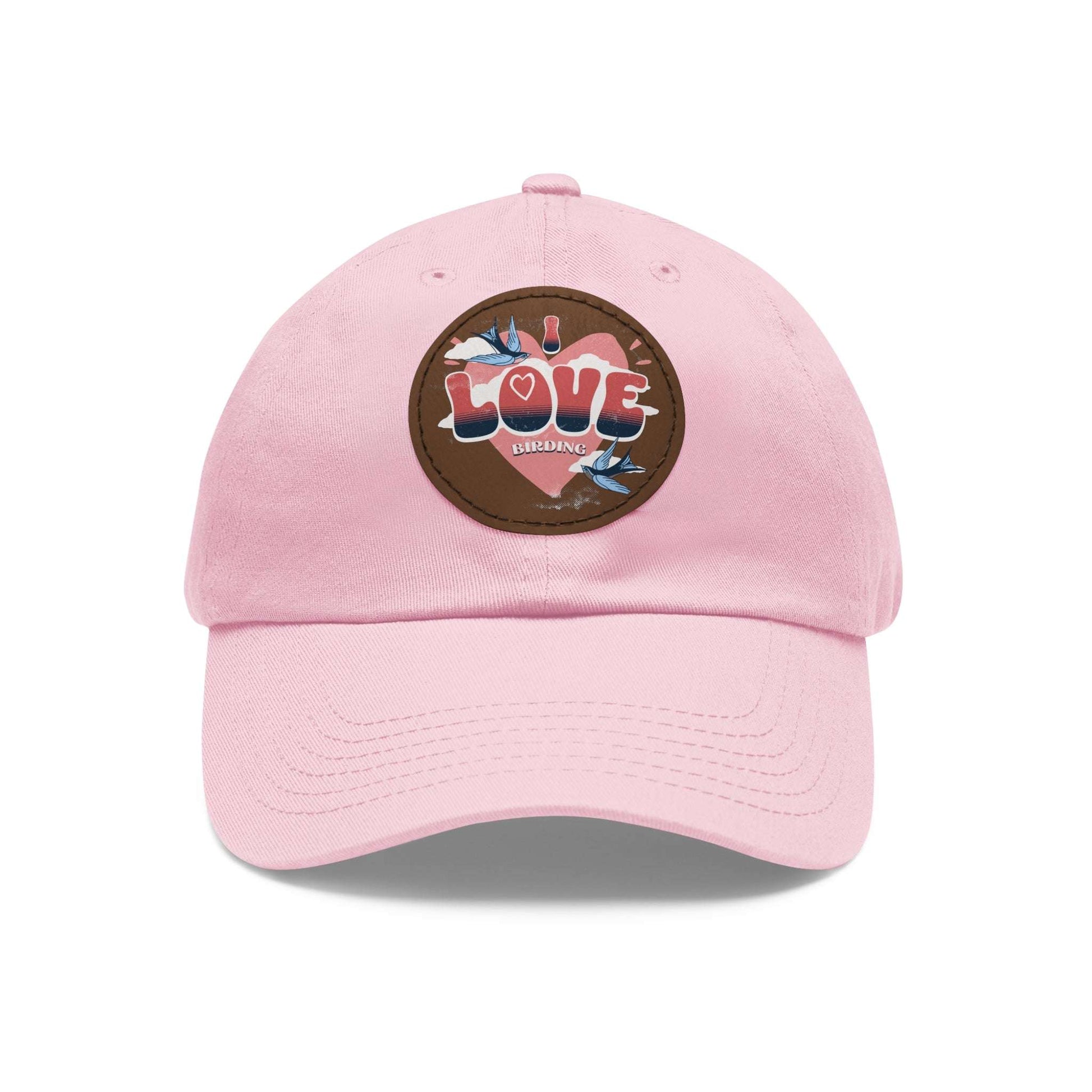 The Nerdy Birder - "I Love BIrding" Dad Hat, Leather Patch Cap, Perfect Gift for Dads, Nature Lovers, Casual Style Cap, Summer Accessories
