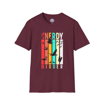 I'm A Nerdy Birder Unisex Softstyle T-Shirt - Nature Lover's Gift