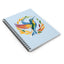 Hummingbird Rainbow Spiral Notebook Blue