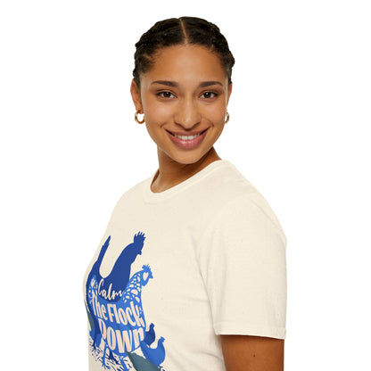 Calm The Flock Down Unisex Softstyle T-Shirt - Retro Vibe Tee for Casual Wear