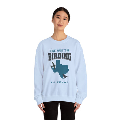 Birding in Texas Crewneck Sweatshirt - Unisex Heavy Blend