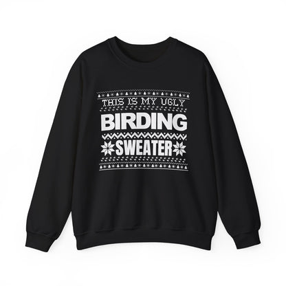 Ugly Birding Sweater - Unisex Heavy Blend Crewneck for Bird Lovers