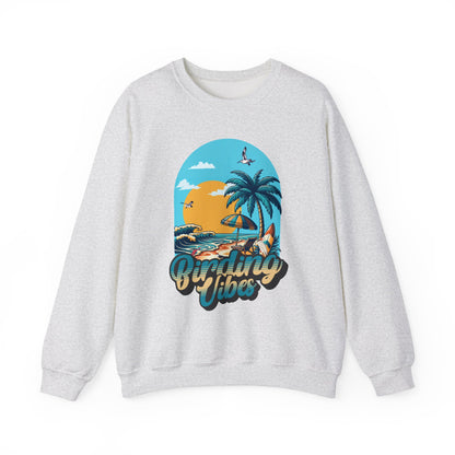 Birding Vibes Unisex Heavy Blend™ Crewneck Sweatshirt - Casual Beach Aesthetic