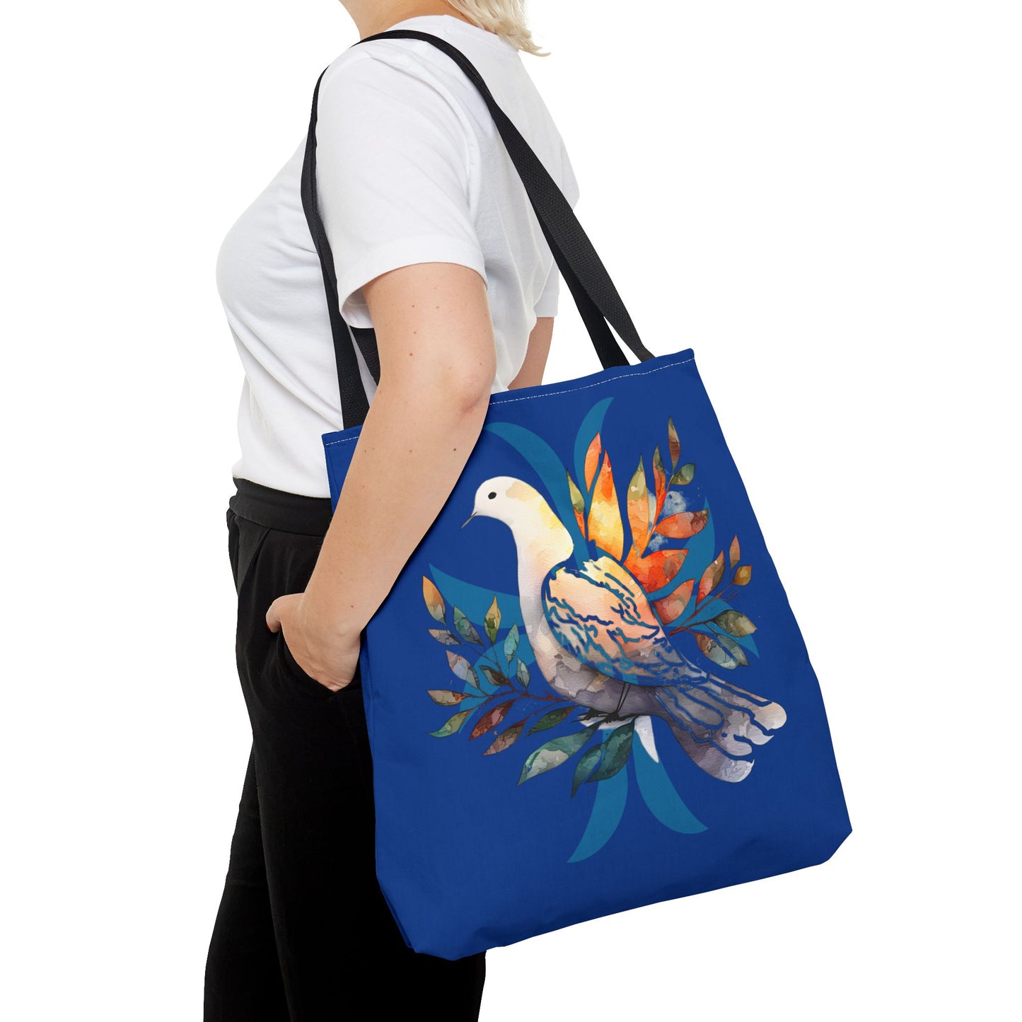 Peaceful Dove Tote Bag in Blue