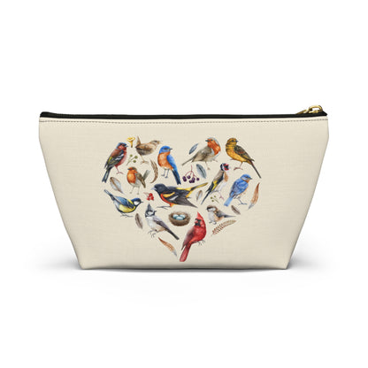 Bird Heart Accessory Pouch Natural