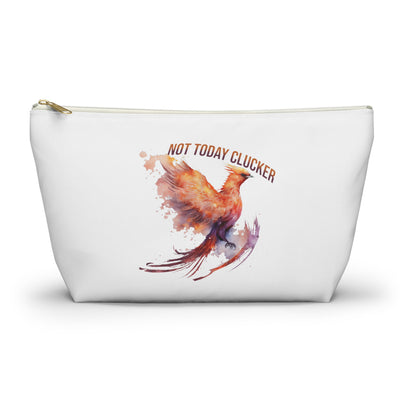 Not Today Clucker - Accessory Pouch - Colorful Phoenix Design