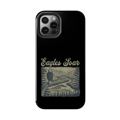 The Nerdy Birder - Eagles Soar Tough Phone Case, Nature Lover Gift, Hiking Accessory, Wildlife Enthusiast, Adventure Protection Case