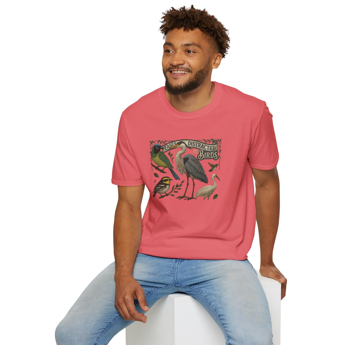 Easily Distracted by Texas Birds Graphic T-Shirt