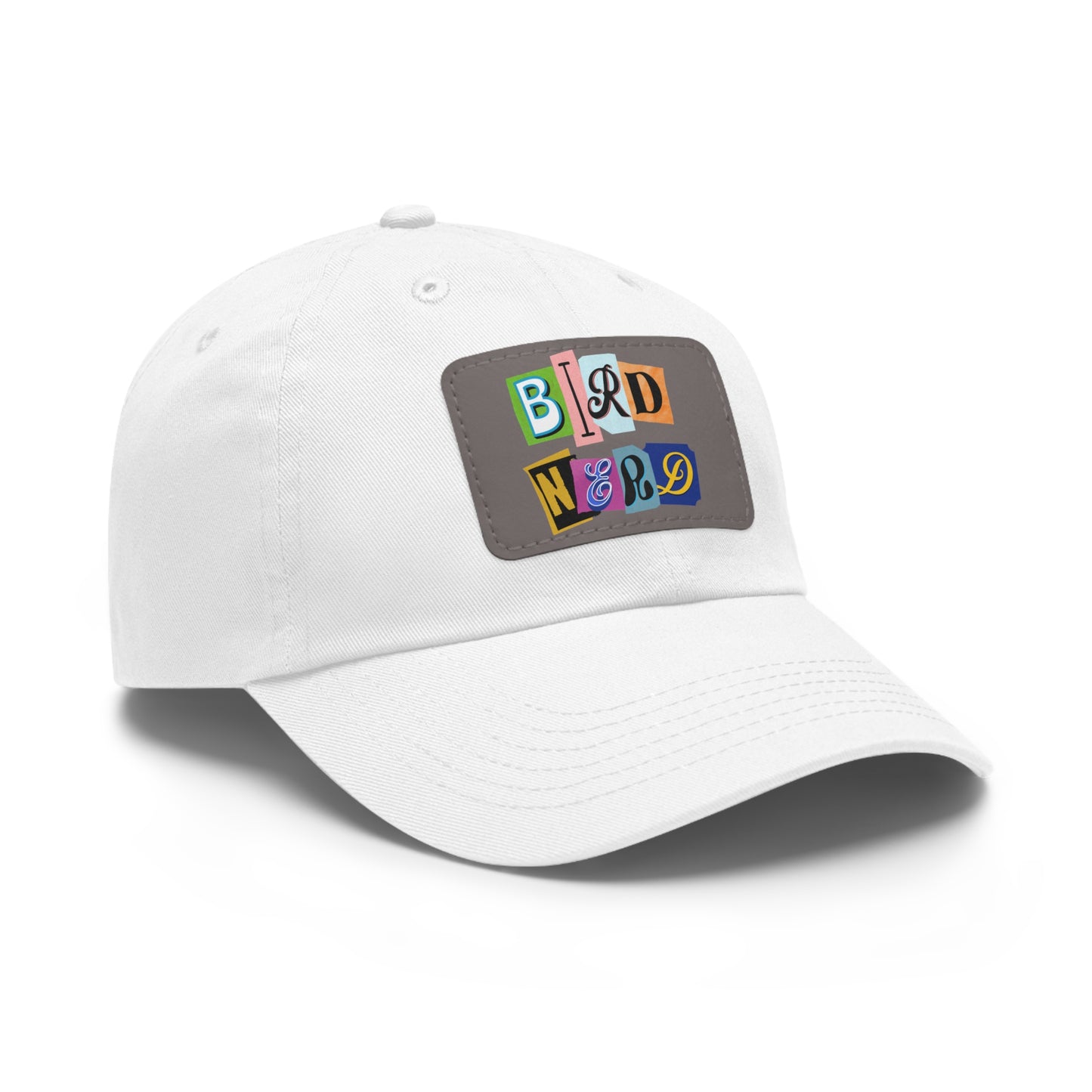 The Nerdy Birder - Bird Nerd Dad Hat with Leather Patch, Casual Cap for Bird Lovers, Unique Gift for Birdwatching, Outdoor Adventure Hat, Unisex