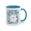 Cute Bird & Cherry Blossom Accent Coffee Mug - 11oz & 15oz
