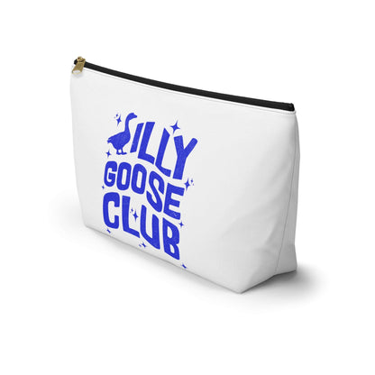 Silly Goose Club Accessory Pouch | Fun Makeup Bag | Travel Organizer | Gift for Friends | Cute Storage Solution | Quirky T-bottom Bag