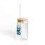 The Nerdy Birder Bird Watcher 16oz Sipper Glass With Bamboo Lid