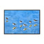 Serene Bird Reflection Canvas Wrap - Horizontal Wall Art for Nature Lovers