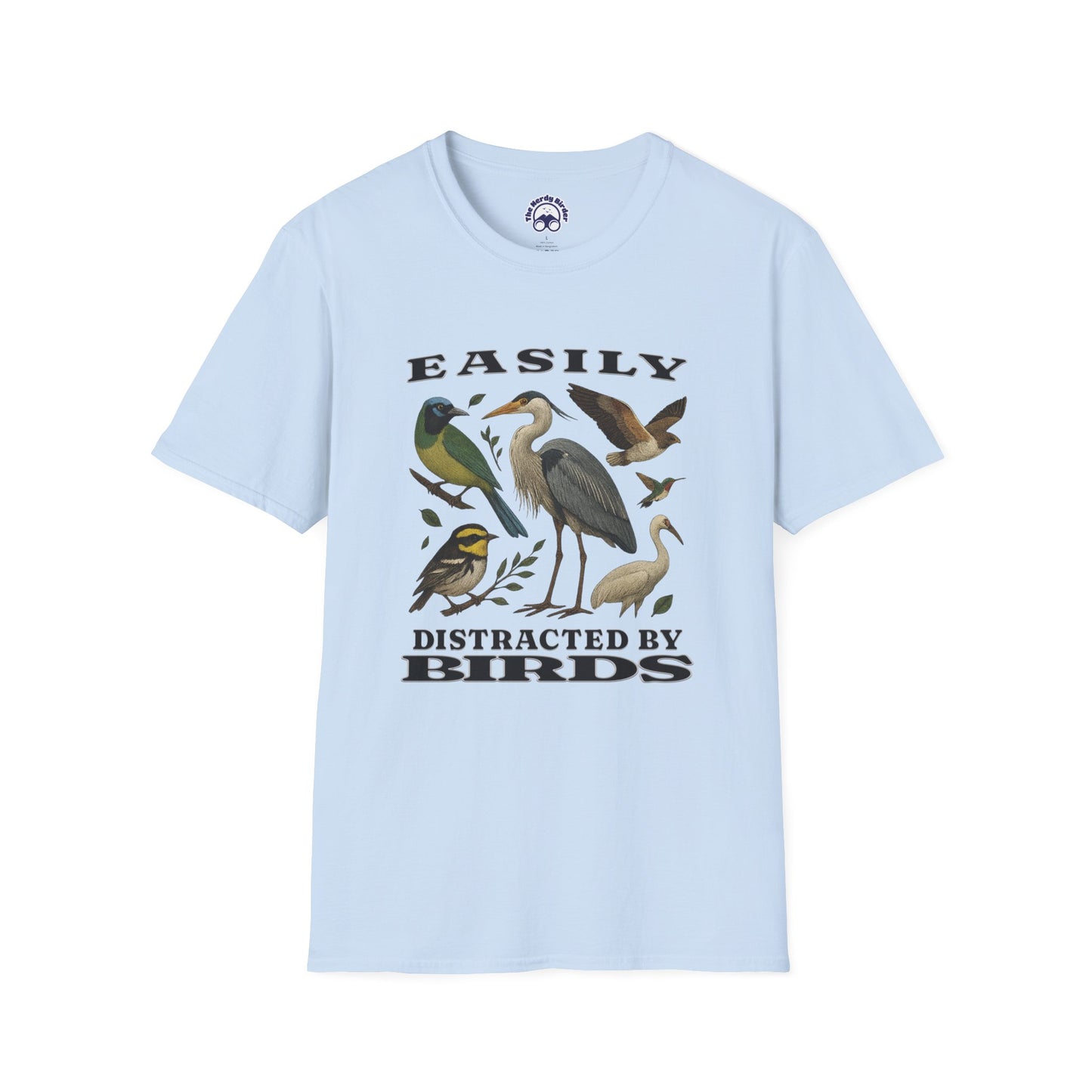 Easily Distracted by Birds Graphic T-Shirt