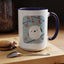 Cute Bird & Cherry Blossom Accent Coffee Mug - 11oz & 15oz