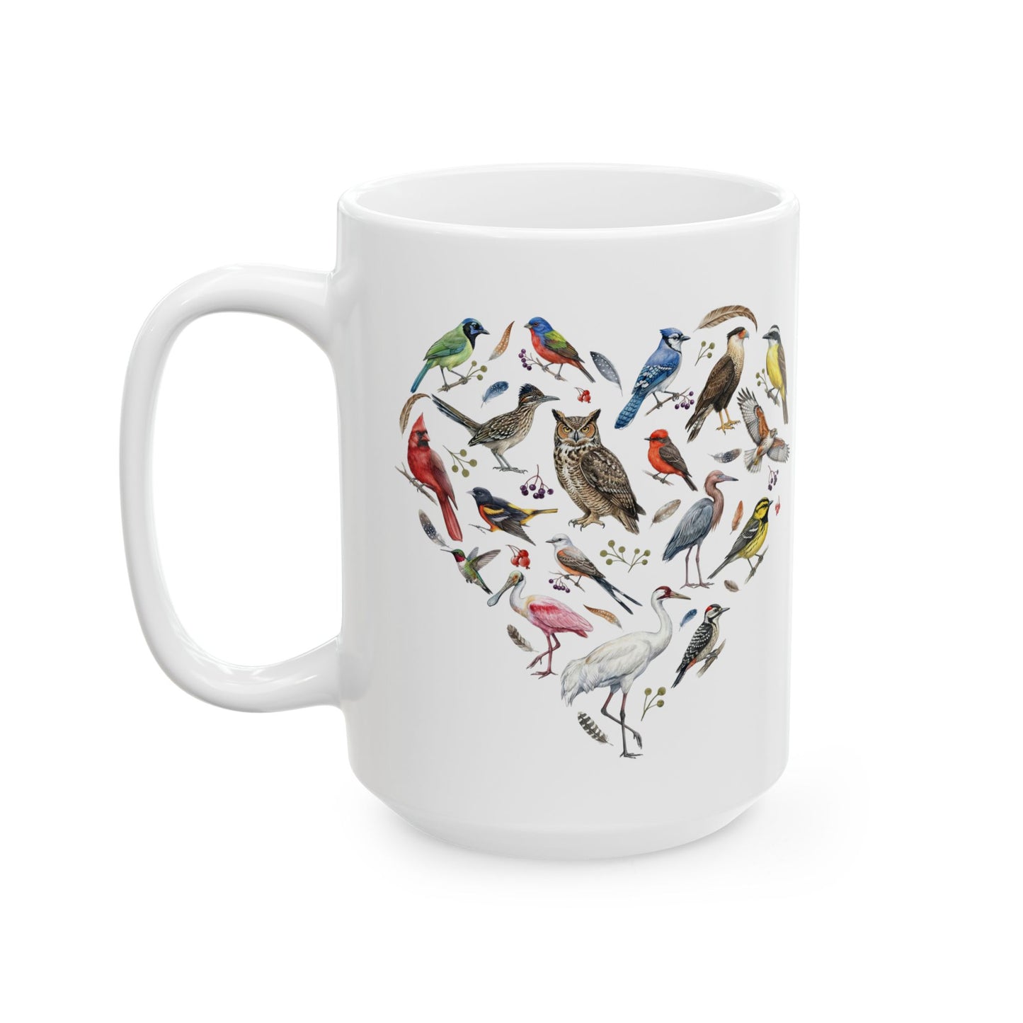 Heart of Texas White Ceramic Mug