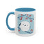 Cute Bird & Cherry Blossom Accent Coffee Mug - 11oz & 15oz