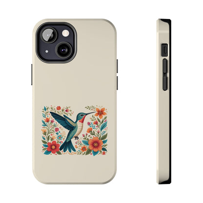 Hummingbird in Bloom Tough Phone Cases